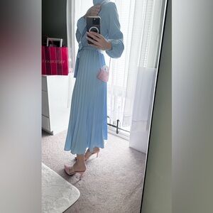 Elegant Blue Women's Dress